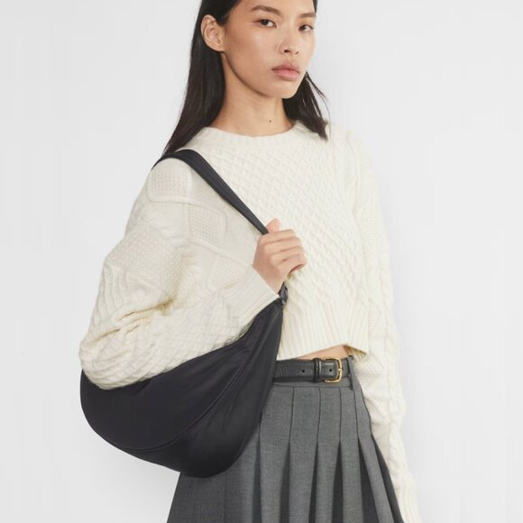 Aritzia Handbags - Aritzia's Sunday Best Phoebe Bag Crescent Shoulder Crossbody in Black, NWOT